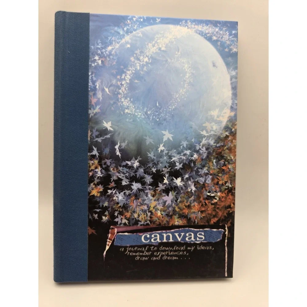 Canvas - RARE Lined Journal Blank Book New draw & Dream